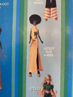 Vintage LEGGY Doll SUE African American MOC Doll (1973, Hasbro) Very Rare READ
