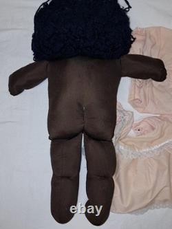 Vintage Large Black Little People doll Cabbage Patch African American 23