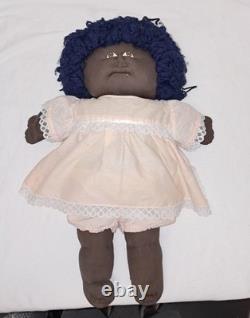 Vintage Large Black Little People doll Cabbage Patch African American 23