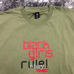 Vintage Levis Shirt Mens XL 90s Black Girls Rule Black History African American