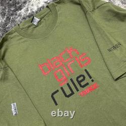 Vintage Levis Shirt Mens XL 90s Black Girls Rule Black History African American