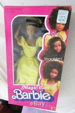 Vintage Magic Curl Barbie 1981 Black African American Nrfb