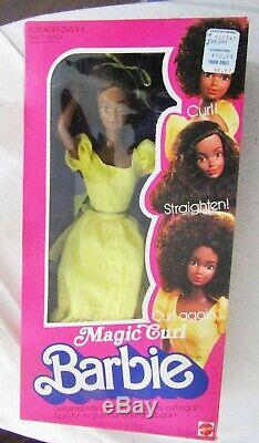 Vintage Magic Curl Barbie 1981 Black African American Nrfb