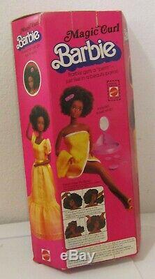 Vintage Magic Curl Barbie 1981 Black African American Nrfb