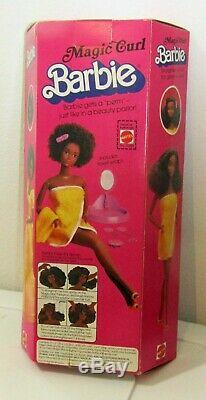 Vintage Magic Curl Barbie 1981 Black African American Nrfb