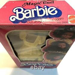 Vintage Magic Curl Barbie AA Black Doll 1981 Mattel 3989 NIB Steffi Face