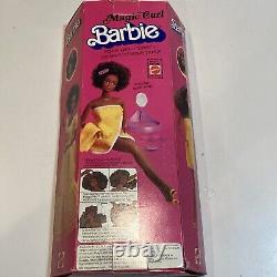 Vintage Magic Curl Barbie AA Black Doll 1981 Mattel 3989 NIB Steffi Face