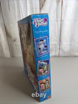 Vintage Mattel Black HEART FAMILY MOM DAD & BABIES DELUXE SET African American