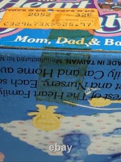 Vintage Mattel Black HEART FAMILY MOM DAD & BABIES DELUXE SET African American