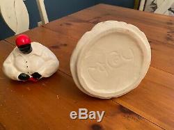 Vintage McCoy Clay Pottery Cookie Jar, African American Art 1940s