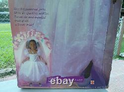 Vintage My Size 3' tall Wedding Barbie Bride African American black doll withBox