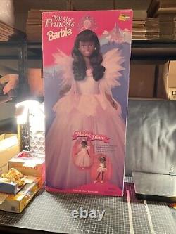 Vintage My Size Princess African American Barbie opened Original Box