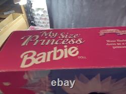 Vintage My Size Princess African American Barbie opened Original Box