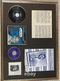 Vintage Nat King Cole Collection Framed Record Music African American Black Icon