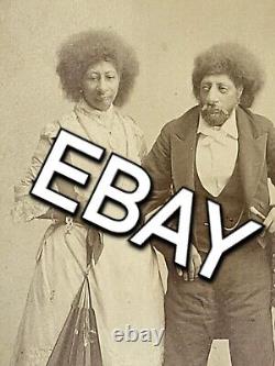 Vintage Original Circus Sideshow Freaks African American Black Cabinet Photo