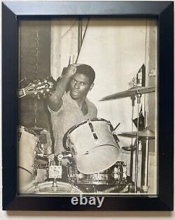 Vintage Original Photo African American Drummer Black Musician Drums Music NYC