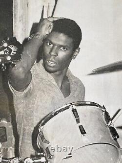 Vintage Original Photo African American Drummer Black Musician Drums Music NYC