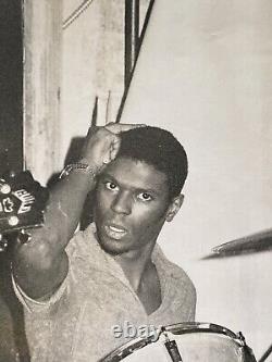 Vintage Original Photo African American Drummer Black Musician Drums Music NYC