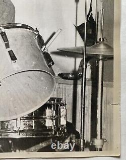 Vintage Original Photo African American Drummer Black Musician Drums Music NYC
