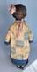 Vintage Painted Face African American Black Cloth Primitive Style Folk Doll 24