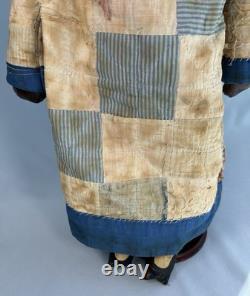 Vintage Painted Face African American Black Cloth Primitive Style Folk Doll 24