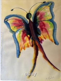 Vintage Painting African American Black Artist Famous Modernist Abstract Art