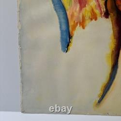 Vintage Painting African American Black Artist Famous Modernist Abstract Art