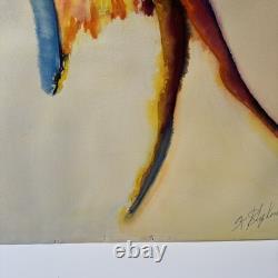 Vintage Painting African American Black Artist Famous Modernist Abstract Art