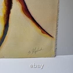 Vintage Painting African American Black Artist Famous Modernist Abstract Art