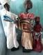 Vintage Primitive Black Dolls African American Folk Art Dolls -Set of 3