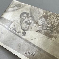 Vintage RPPC Real Photograph Postcard Black African American Coney Island NY