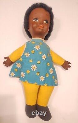 Vintage Rar 1970 Talking Shindana Tamu African American Baby With Pull Cord 16