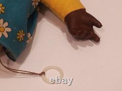 Vintage Rar 1970 Talking Shindana Tamu African American Baby With Pull Cord 16