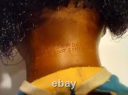 Vintage Rar 1970 Talking Shindana Tamu African American Baby With Pull Cord 16