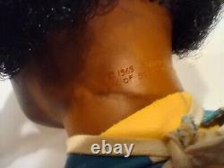 Vintage Rar 1970 Talking Shindana Tamu African American Baby With Pull Cord 16