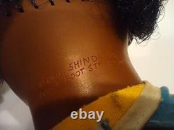 Vintage Rar 1970 Talking Shindana Tamu African American Baby With Pull Cord 16