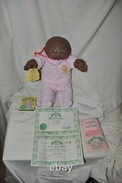 Vintage Rare African American Black Cabbage Patch Kids Doll 1983 Birth Certif