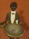 Vintage Rare Antique Iron African American Black Butler Tobacco Smoking Stand