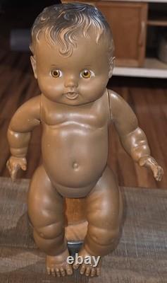 Vintage Sunbabe So Wee Black African American Doll Ruth E Newton 1950s 10in