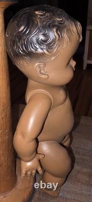 Vintage Sunbabe So Wee Black African American Doll Ruth E Newton 1950s 10in