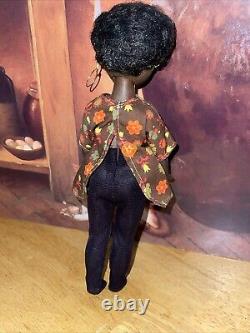 Vintage Susie Sad Eyes Doll 1960's Soul Sister African American AA 8 Doll
