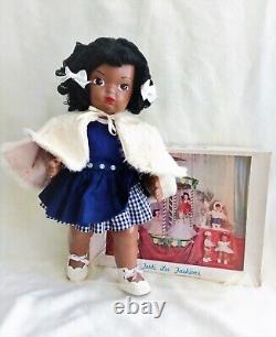 Vintage Terri Lee Bonnie Lou Pat Pending Doll In Tl Dress, Cape, Slip & Panties