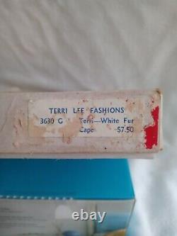 Vintage Terri Lee Bonnie Lou Pat Pending Doll In Tl Dress, Cape, Slip & Panties