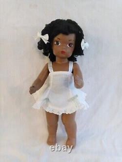 Vintage Terri Lee Bonnie Lou Pat Pending Doll In Tl Dress, Cape, Slip & Panties