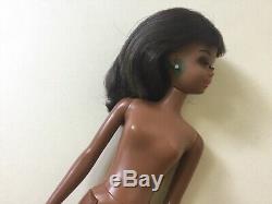 Vintage black African-American Francie Barbie doll with swimsuit brown hair Tnt