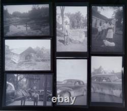 Vtg 1947 AFRICAN AMERICAN Black Family VACATION Photo Negatives NY to Quebec