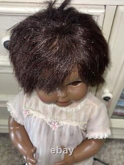 Vtg 1964 Horsman Thirstee Walker Doll Toddler TB-26 Thirsty African American