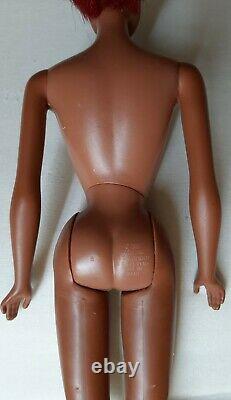 Vtg 1966 Mattel Black Barbie Doll Twist/Turn African American Lara's Mink Japan