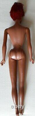 Vtg 1966 Mattel Black Barbie Doll Twist/Turn African American Lara's Mink Japan