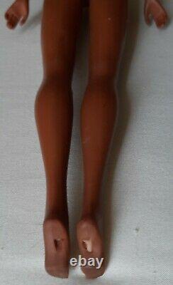 Vtg 1966 Mattel Black Barbie Doll Twist/Turn African American Lara's Mink Japan